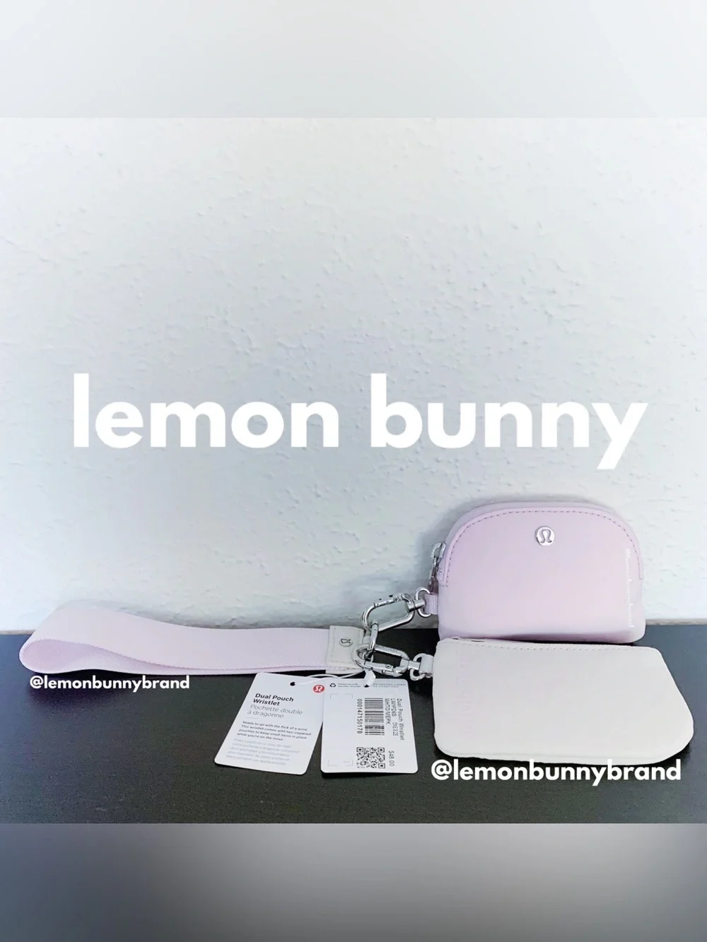 🩷💜 8 lululemon Dual Pouch Wristlets in Ombré Pastels New NWT